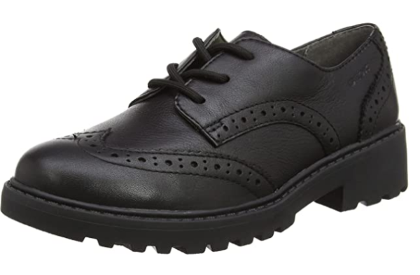 Geox J Casey Girl N, Zapatos Brogue, Negro (Black), 28 EU For Sale