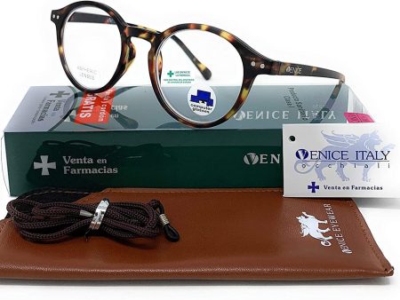 Venice Eyewear Occhiali, New Model Gafas de lectura con filtro bloqueo de luz azul para gaming, ordenador, móvil. Anti fatiga Lennon Professional Executive UNISEX Venice (Demi, 2.00) Reacondicionado Online