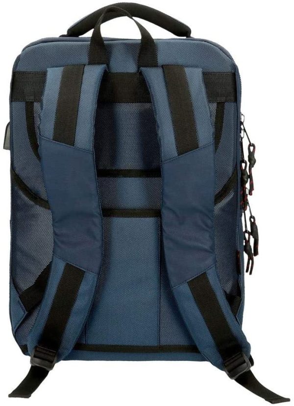 Pepe Jeans Bromley Mochila Doble Compartimento para Portátil 15,6 Azul 31x47x11 cms Poliéster 1.6L Hot on Sale