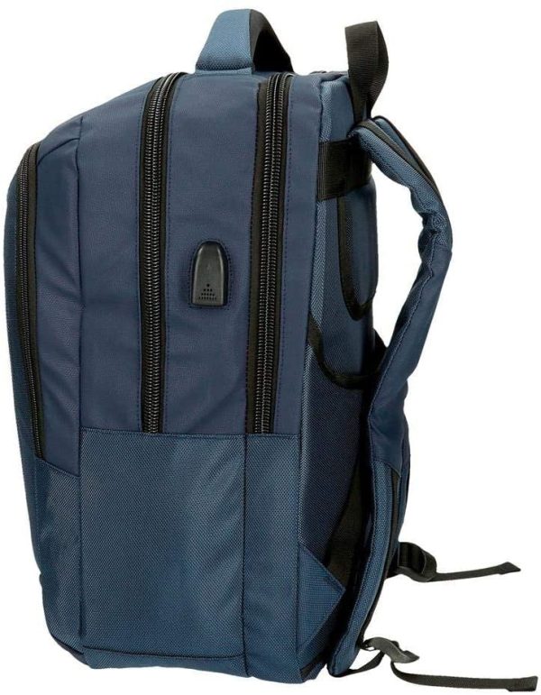 Pepe Jeans Bromley Mochila Doble Compartimento para Portátil 15,6 Azul 31x47x11 cms Poliéster 1.6L Hot on Sale