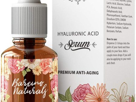 Serum Facial Acido Hialuronico Puro 100% Antiedad Vegano 30ml Embalaje Deteriorado Fashion