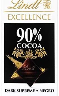 Tableta de chocolate negro Lindt Excellence 90% Cacao - 100 g Embalaje Deteriorado Supply